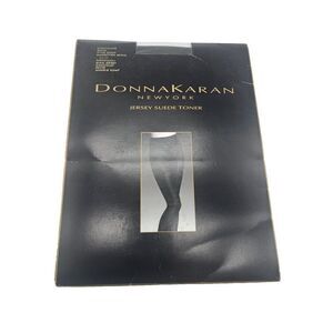 DONNA KARAN 0JO67 Signature Sueded Jersey Toner Control Top Pantyhose Brown SzSP